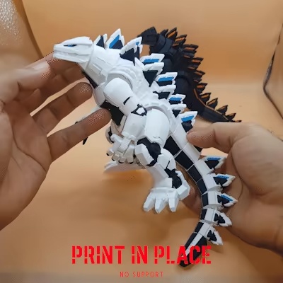 🦖 Godzilla Articulado – Inspirado en PS5 (Print-in-Place)