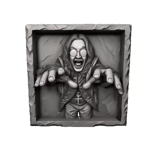 ozzy osbourne Stone Painting
