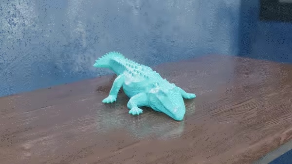Low Poly Croc-0