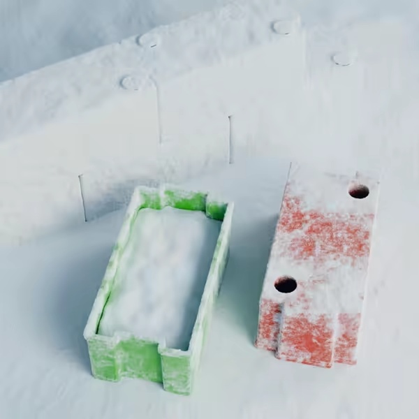 Interlocking Snow Brick Mold | Igloo & Sandcastle Builder