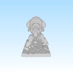 futuristic turret flamer tabletop skirmish game