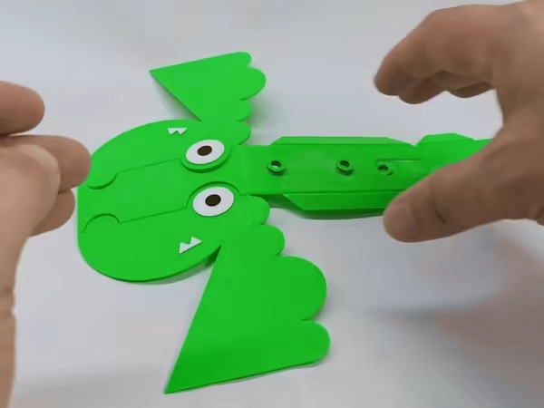 Quick-Print Origami Crocodile Night Lamp Ornament-1