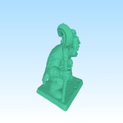 ork warlock figurine for tabletop like hero quest DnD DSA