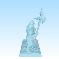 Skeleton armored soldier 4 for tabletop skirmish game