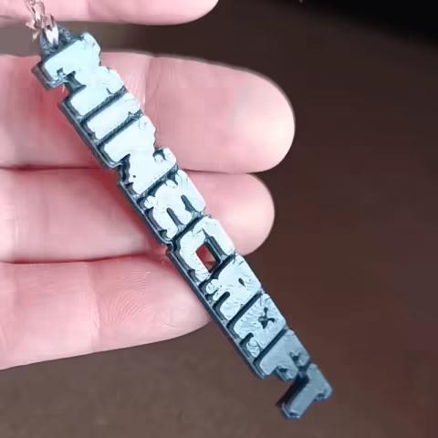 Minecraft Logo Keychain-0