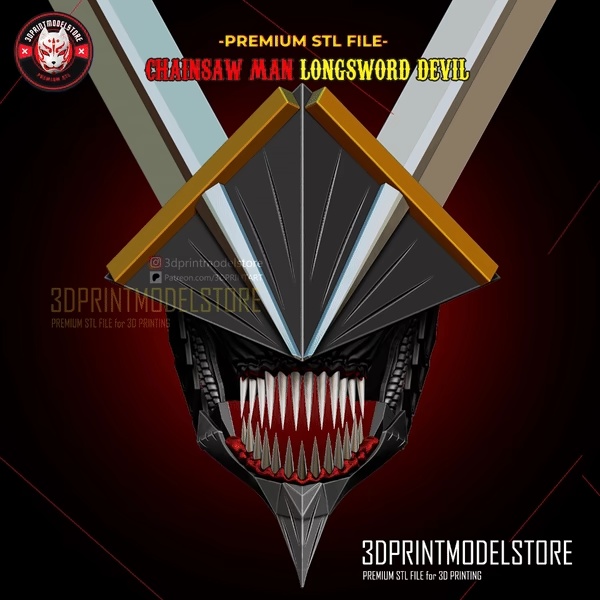 Chainsaw Man LongSword Devil Helmet Cosplay, Props, Anime