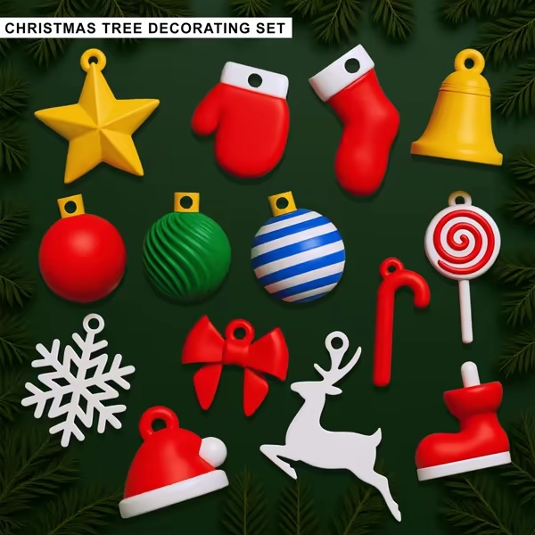 🎄Ultimate Christmas Tree Decorating Set - Ornaments Keyring