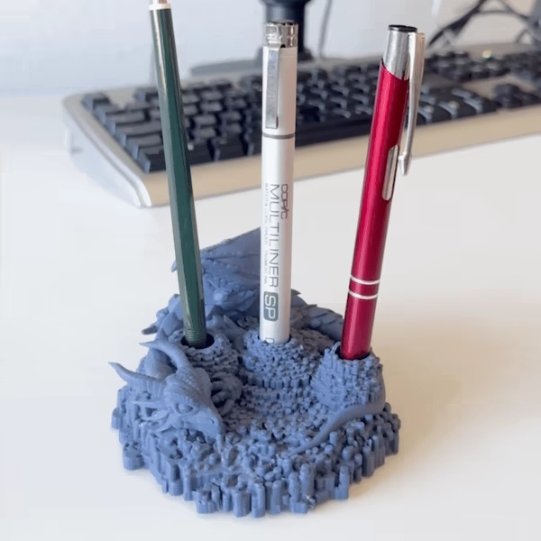 [EXCLUSIVE] Pen Dragon - 3D Printable Desk Companion