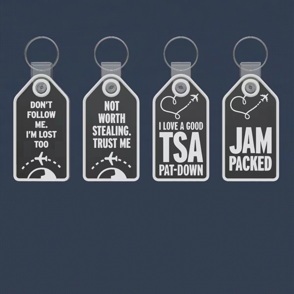 Quirky Luggage Tags Collection - Travel Essentials 🏷️-1