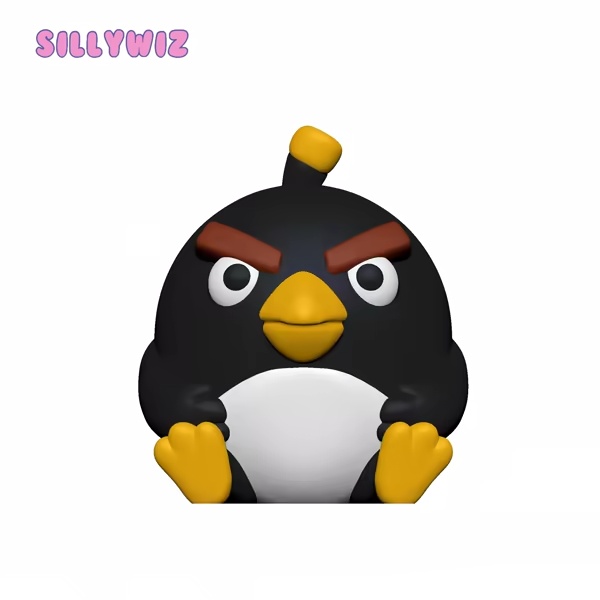 Bomb - Angry Birds - Toy - Keyring - Charm - Support Free-2