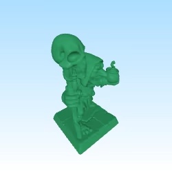 goblin mad sorcerer figurine for tabletop like hero quest Dn