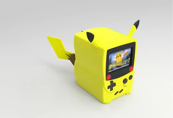 BOITE DE JEU PIKABOY - PIKACHU POKEMON BOITE DE JEU GAMEBOY CUSTOMISÉE-0