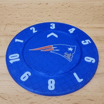 New England Patriots Drink Count Coaster Single &Multi Color-0