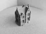 Medieval building miniature 001-1