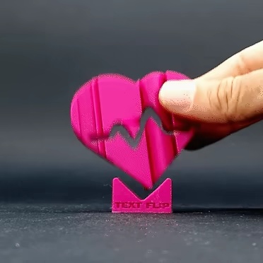 Text Flip - Heart Alive