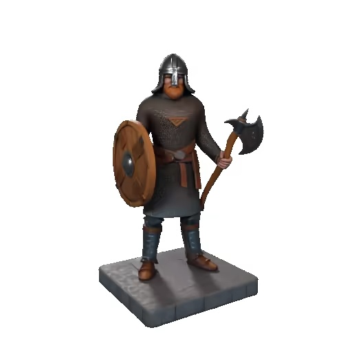 4065 Viking Warrior with Shield and Axe Style Minimalist-1