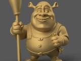 Fun Shrek 3D STL File for Unique Home Decor-0