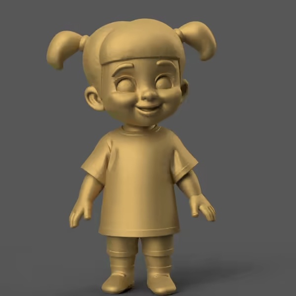 Boo Model from Monsters Inc - Fun Desk Decor 3D STL