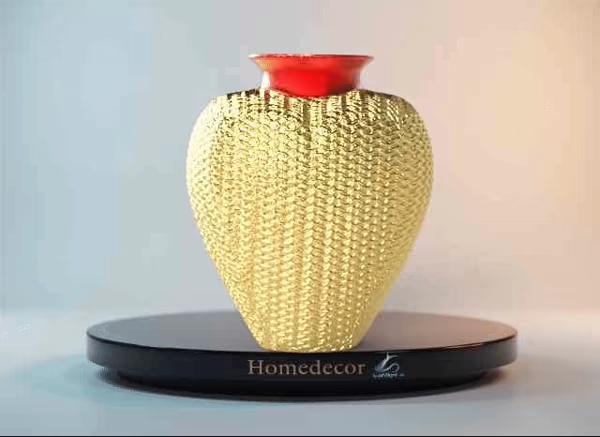 Knitted Heart Vase