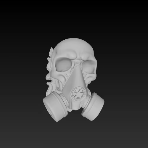 Skull with Gasmask ❤️-1