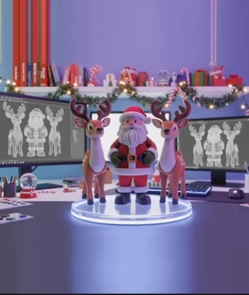 Santa Claus and the reindeer Bembm