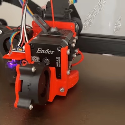 ENDER 3 S1 PRO FAN DUCT 4020 BLOWER PRINT NO SUPPORT