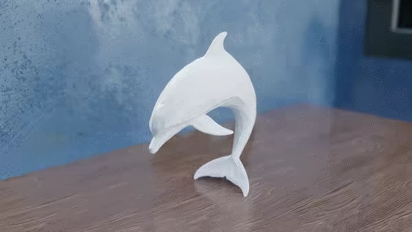 Low Poly Dolphin-0