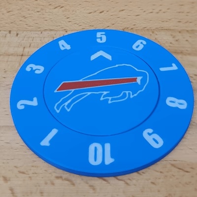 Buffalo Bills Drink Count Coaster (Single & Multi Color)