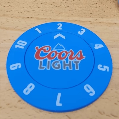 Coors Light 饮酒计数杯垫（单色+多色）