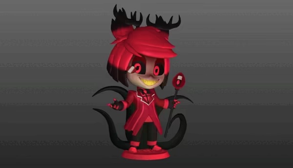 Alastor Chibir Hazbin Hotel-0