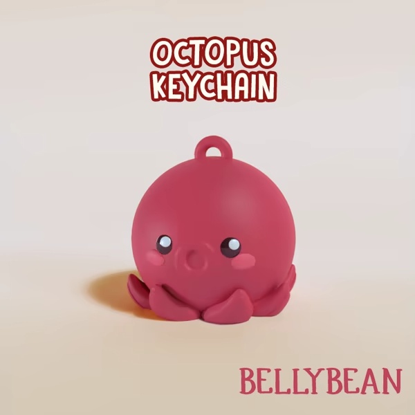 Octopus keychain