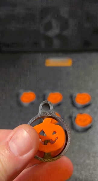 Porte clé citrouille