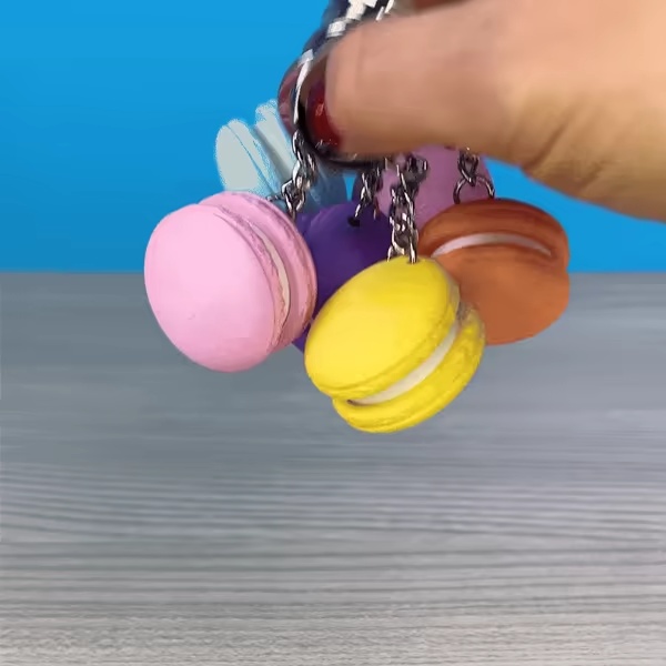 Clicky Macaron Keychain ✨, jouet à cliquer-1