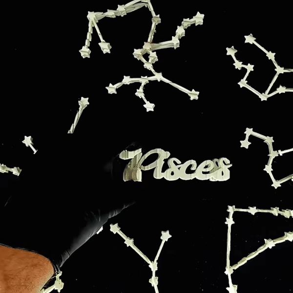 Text Flip - Pisces Constellation ♓