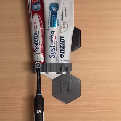 MW Modular Wall Mount Toothpaste and Toothbrush Holder-0