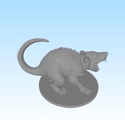 giant rat for tabletop game