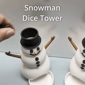 Snowman Dice Tower-0