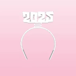 2025 New Years Springy Headband - Stone Age