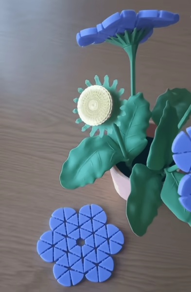 Juego de posavasos en forma de flor-2