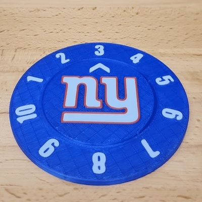 New York Giants Getränke-Zähler Untersetzer (Ein- & Mehrfarbig)