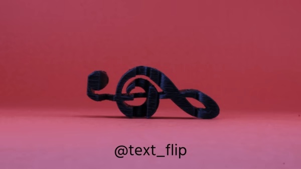 Text Flip: Music - Treble clef