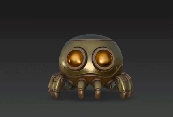 Steampunk Mechanical Spider-1