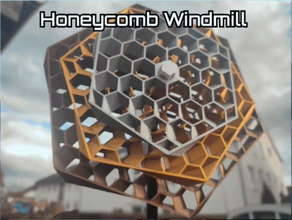 Honeycomb Windmill - Garden Decoration