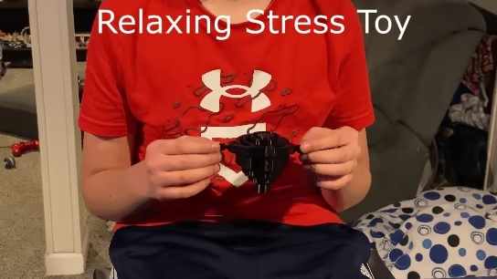 Slinky fidget toy for stress relief. Fun and relaxing.