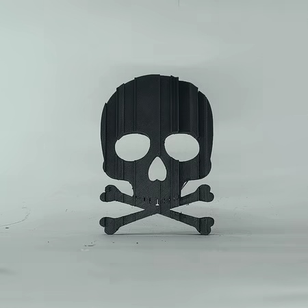 Text Flip - Hazardous Skull