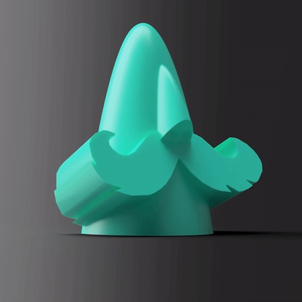 Moustache Man - Portaocchiali da scrivania - Supporto gratuito!
