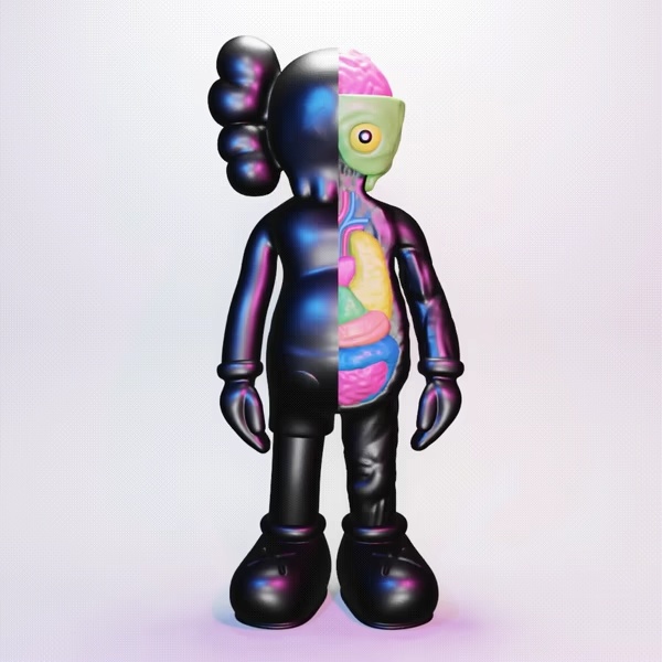 KAWS COMPANION FLAYED OPEN EDITION VINYL FIGURE - 3D PRINT M-0