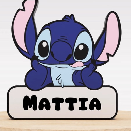 Stitch Lightbox with Your Name / LED Lamp-0
