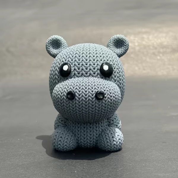 Knitted Hippo-0