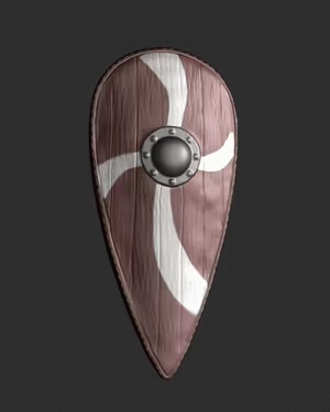 Bouclier Normand Médiéval - Medieval Norman shield 